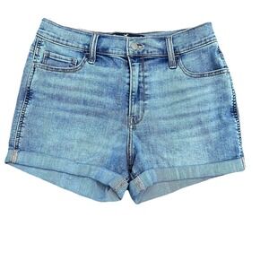 Hollister Jean Short Shorts 13/12 W31 Blue Stretch High Rise Light Wash